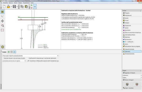 Calcolo Dei Cedimenti Delle Fondazioni.Fondazioni Superficiali Eiseko Computers